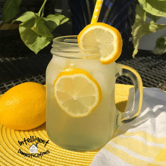 Homemade lemonade recipe