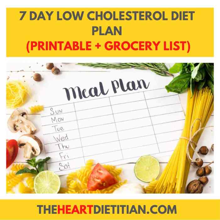 Low cholesterol diet