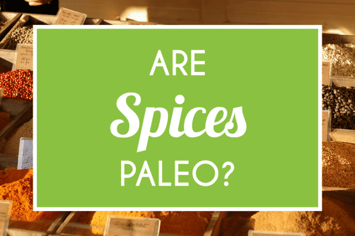 Paleo diet spices