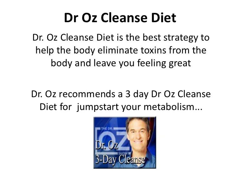 Dr oz allergy diet